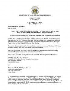 News release from DLNR -  NEW FEMA FLOOD MAPS FOR MAUI COUNTY_Page_1